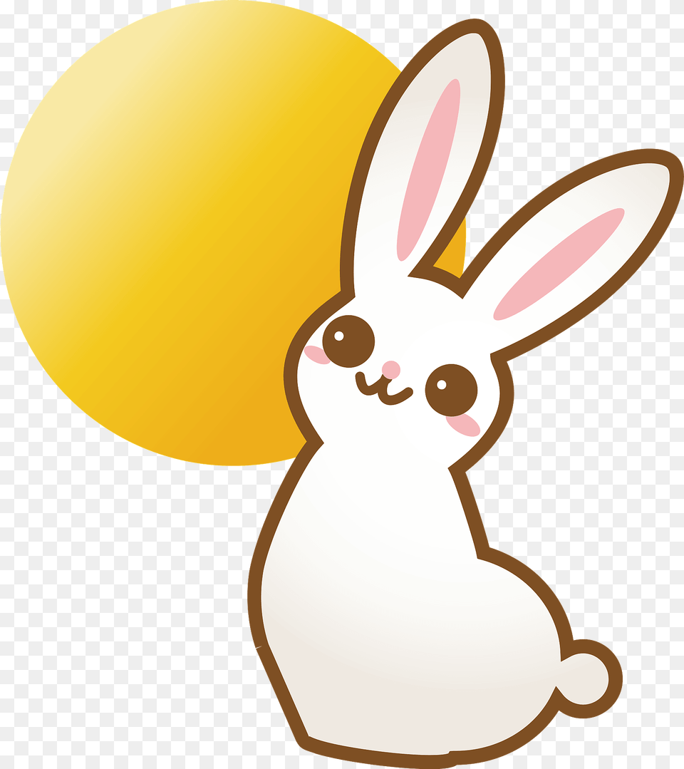 Moon And Rabbit Clipart, Animal, Mammal, Snowman, Snow Free Png