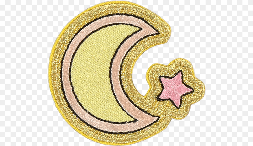 Moon And Star Sticker Patch Emblem, Home Decor, Rug, Pattern, Symbol Free Transparent Png
