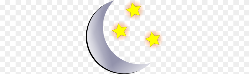 Moon And Stars Clip Art, Star Symbol, Symbol, Nature, Night Free Transparent Png
