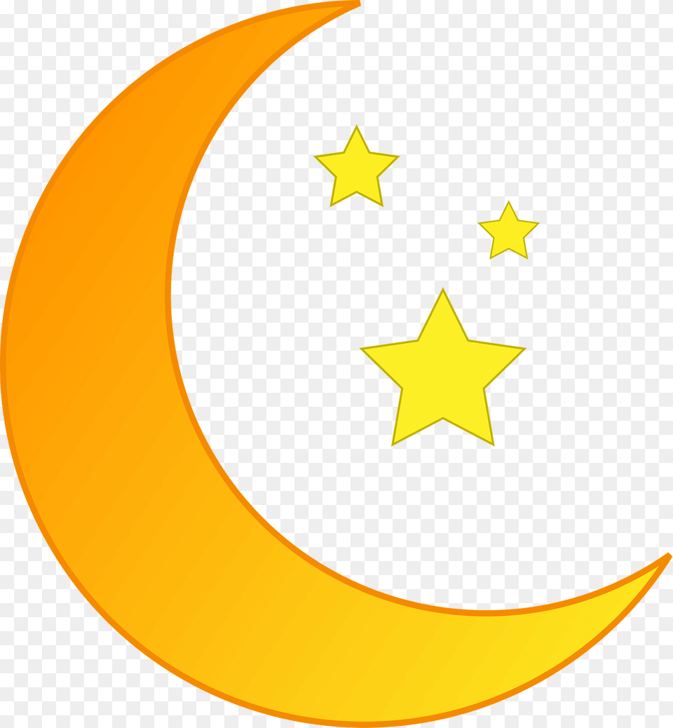 Moon And Stars Clipart, Nature, Night, Outdoors, Star Symbol Png Image