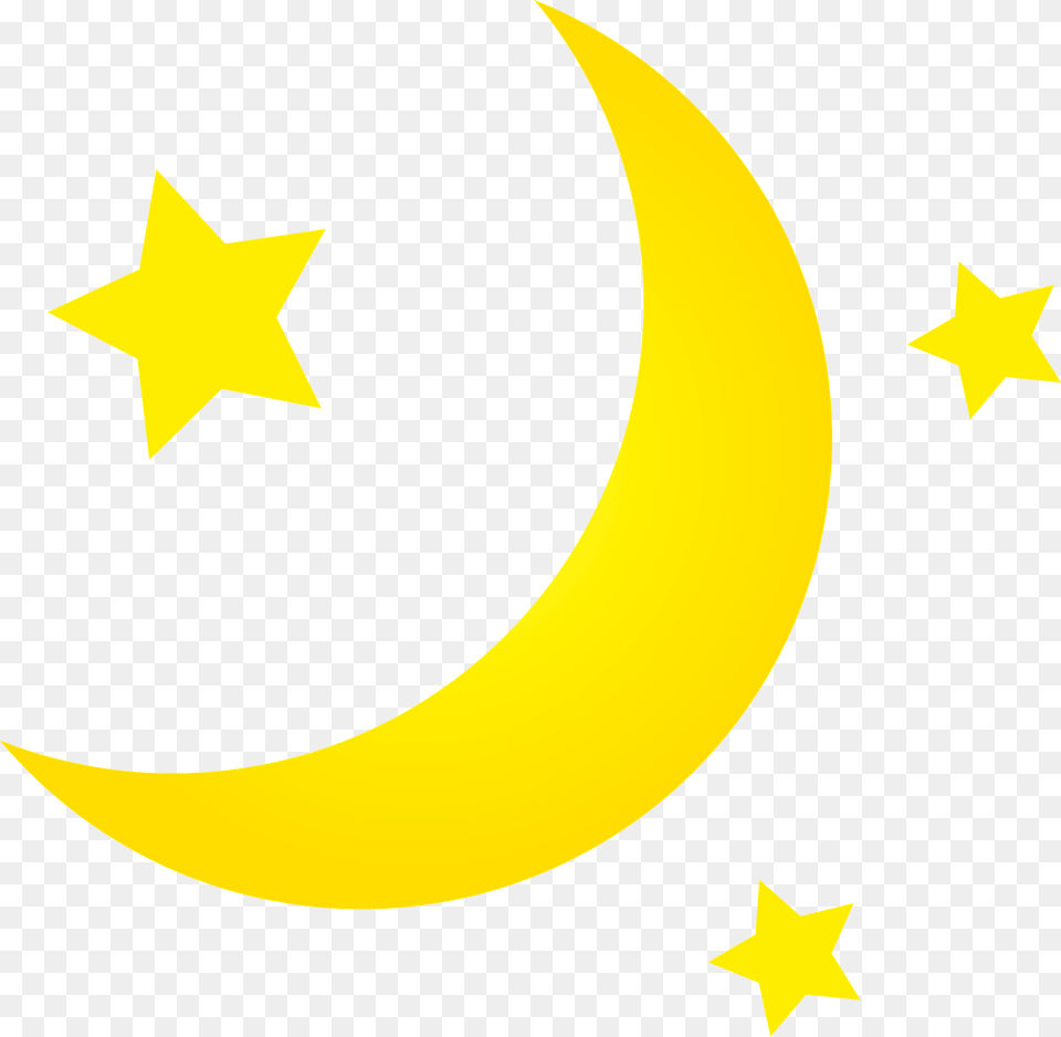 Moon And Stars Clipart, Symbol, Star Symbol, Outdoors, Night Free Transparent Png
