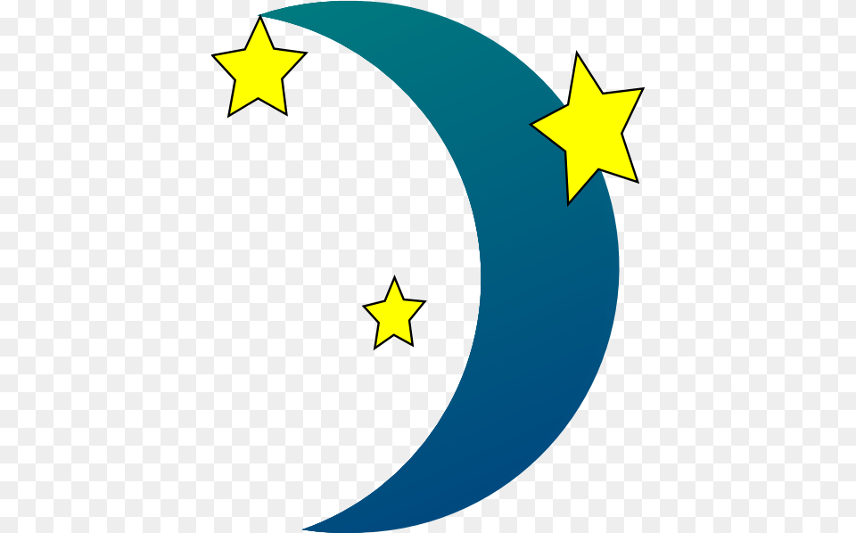 Moon And Stars Clipart Nighttime Clipart, Nature, Night, Outdoors, Star Symbol Free Transparent Png