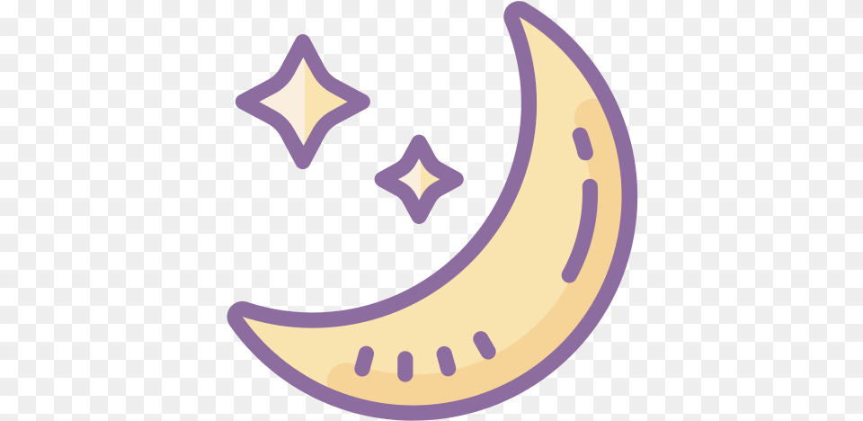 Moon And Stars Icon Moon And Star Icon, Produce, Plant, Outdoors, Night Png Image