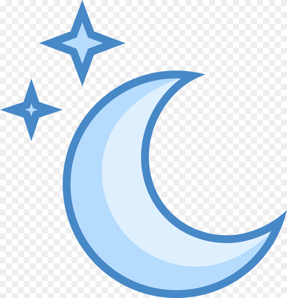 Moon And Stars Icon Moon Flat Icon, Astronomy, Nature, Night, Outdoors Free Transparent Png