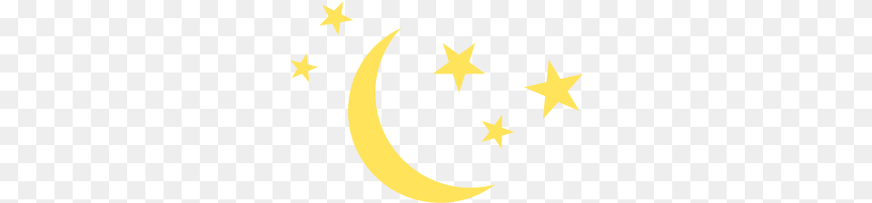 Moon And Stars Picture Breastfeeding, Nature, Night, Outdoors, Star Symbol Free Transparent Png
