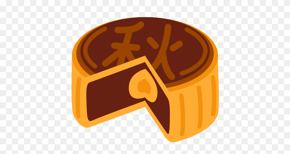 Moon Cake Emoji, Treasure, Food, Disk, Bread Free Png Download