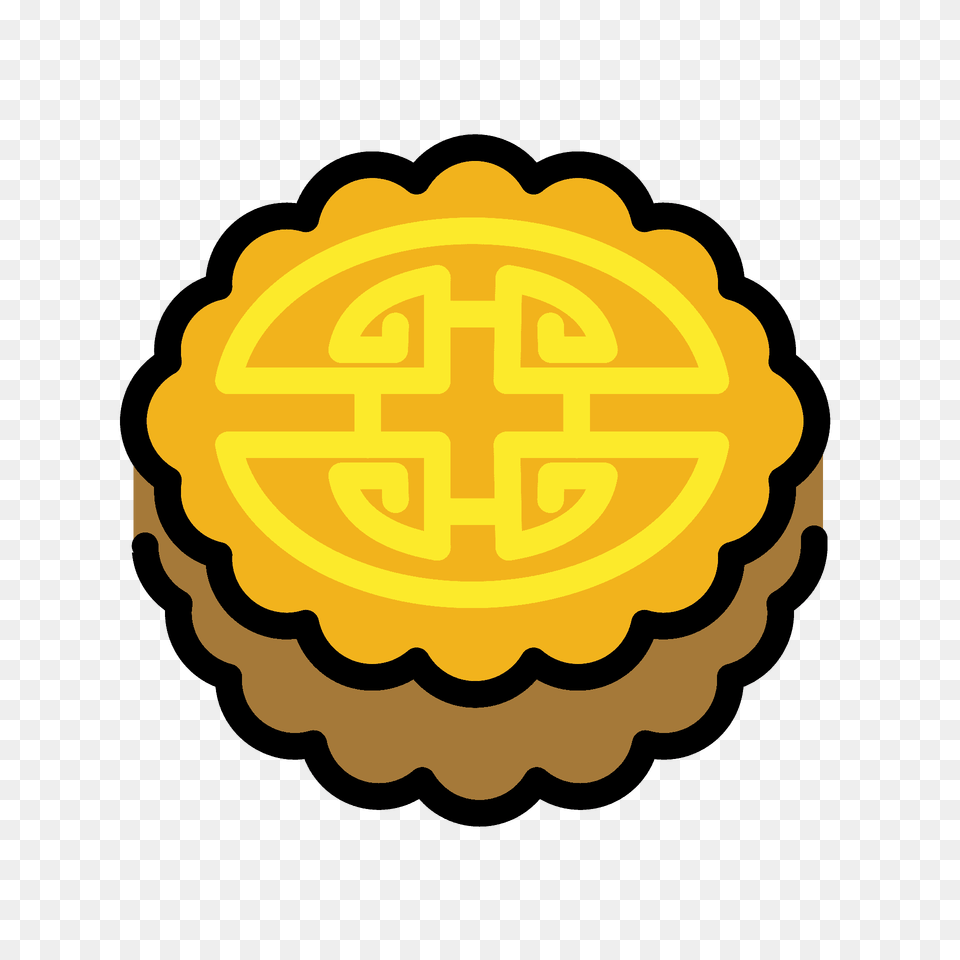 Moon Cake Emoji Clipart, Badge, Logo, Symbol, Ammunition Png Image