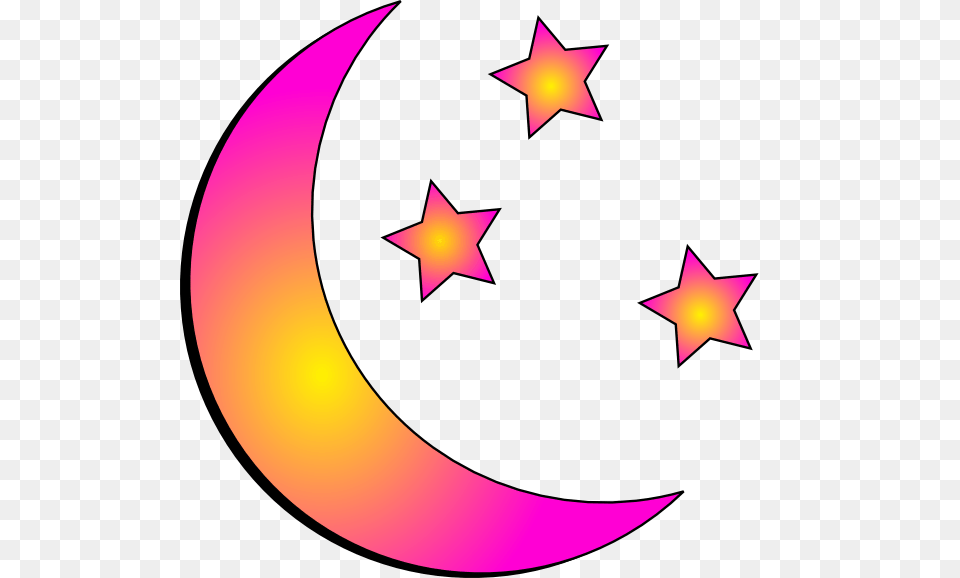 Moon Clip Art, Symbol, Star Symbol, Outdoors, Night Free Png Download
