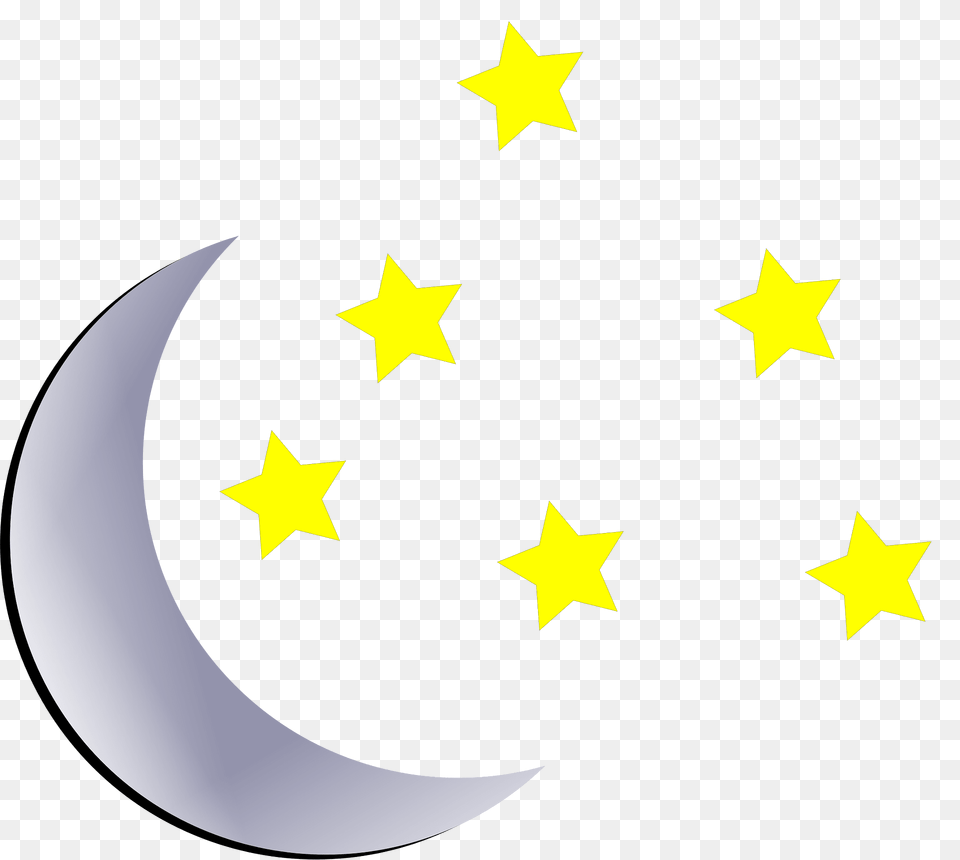 Moon Clipart, Nature, Night, Outdoors, Star Symbol Free Png Download