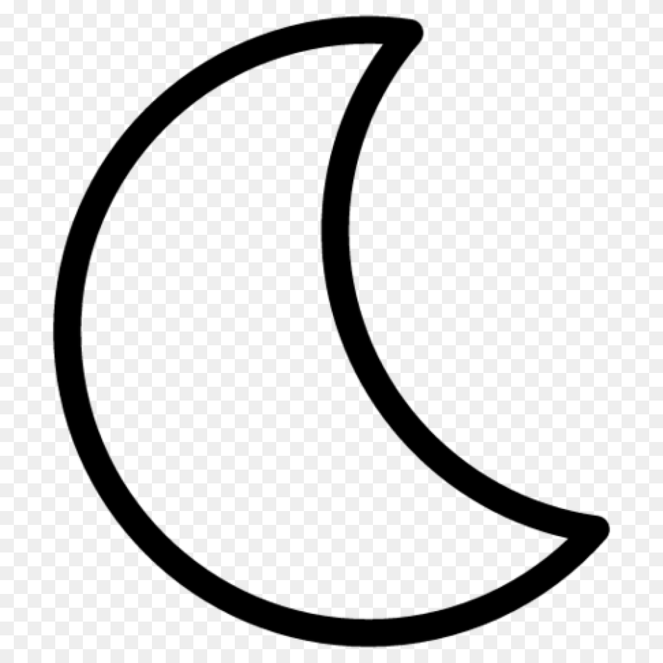 Moon Clipart Black And White Clipart, Gray Free Png Download