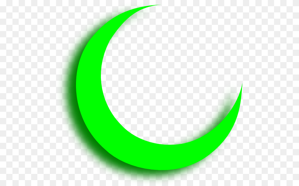 Moon Clipart Crescent Moon Green Clipart Of Crescent Shape, Nature, Night, Outdoors Free Transparent Png