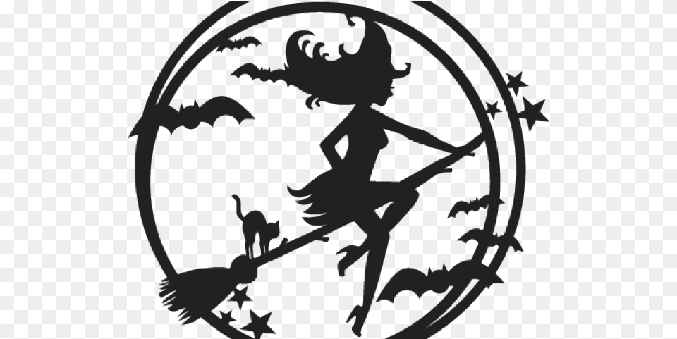 Moon Clipart File Witches Night Out Clipart, Person Free Png Download