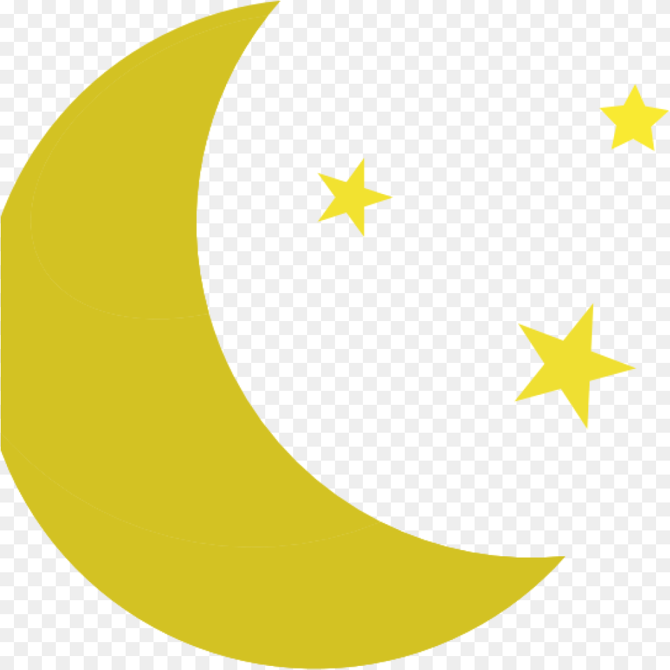 Moon Clipart Moon And Stars Clip Art At Clker Vector Crescent Moon Animated, Nature, Night, Outdoors, Astronomy Png Image