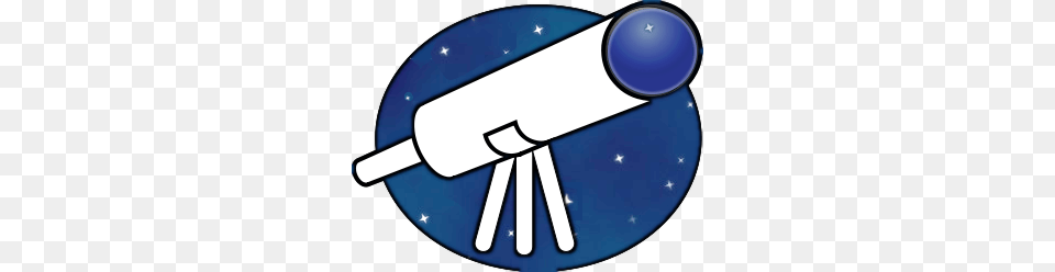 Moon Clipart Telescope Star, Disk Png Image