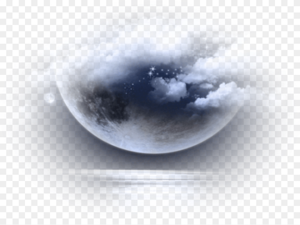 Moon Clouds Background Overlay Aesthetic Icon Moon Overlay, Astronomy, Nature, Night, Outdoors Png