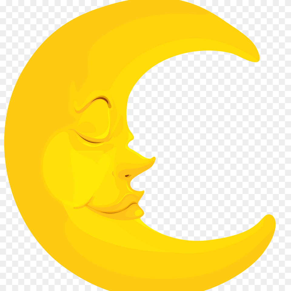 Moon Crescent Clipart, Nature, Night, Outdoors, Astronomy Png