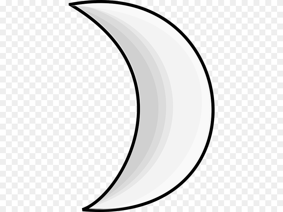 Moon Crescent Clipart, Astronomy, Nature, Night, Outdoors Png Image