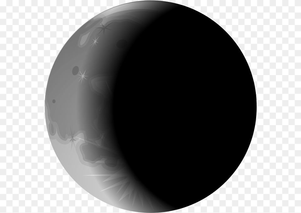 Moon Crescent2 Black Circle, Nature, Night, Outdoors, Astronomy Png Image