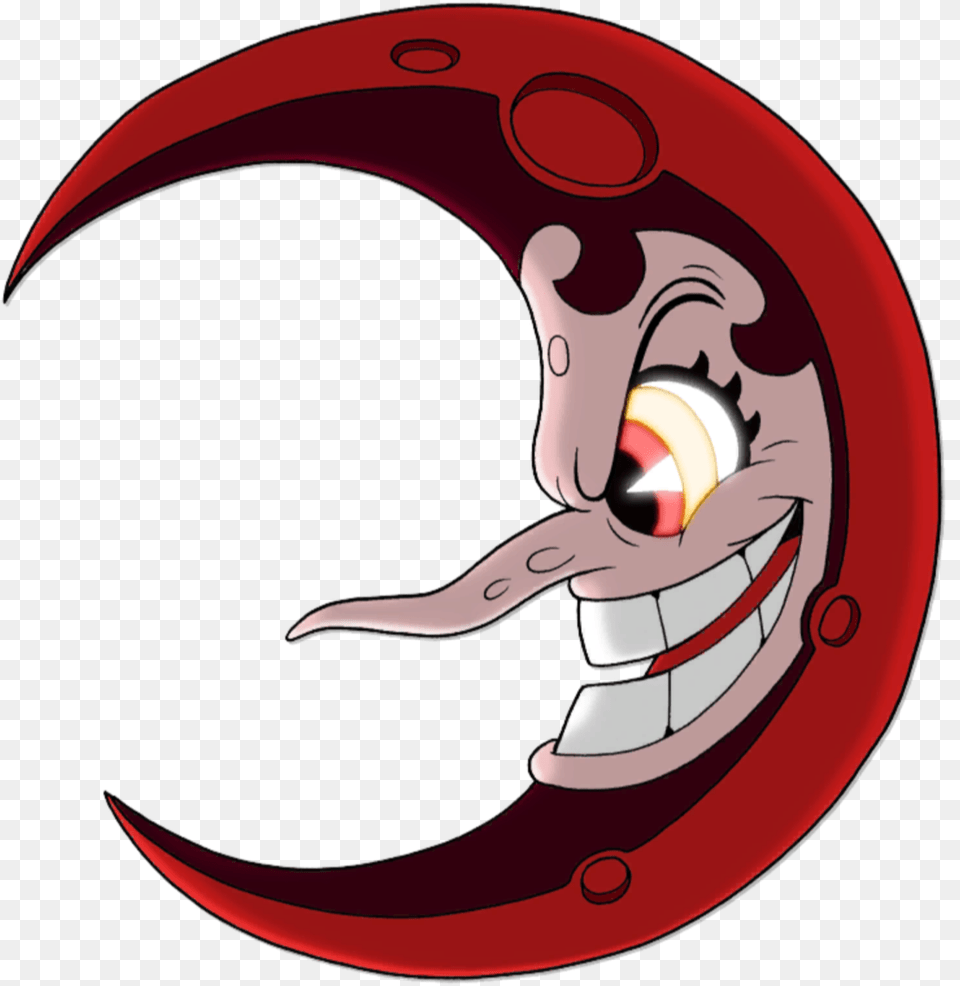 Moon Cuphead Hilda Berg Moon, Astronomy, Nature, Night, Outdoors Free Transparent Png