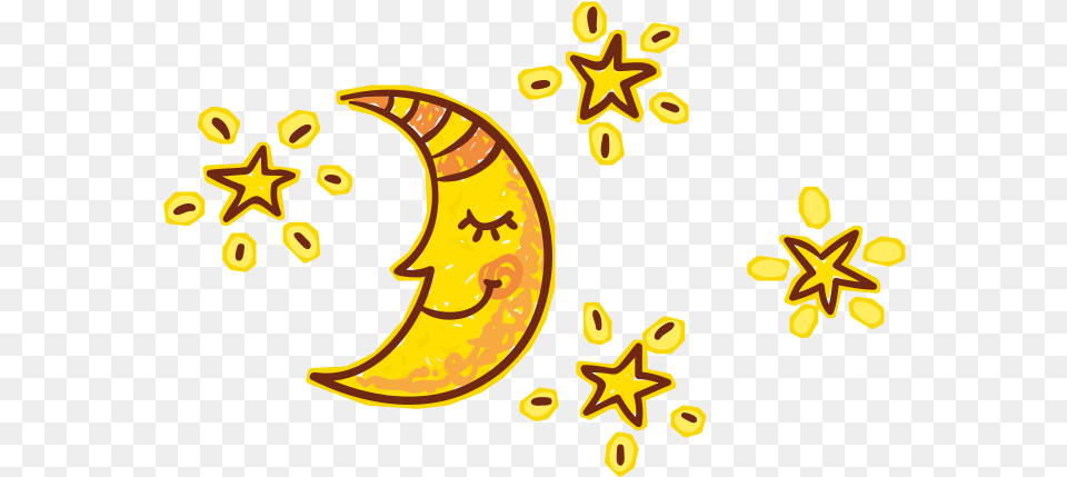 Moon Cute Star Emoji Stars Freetoedit Ftestickers Moon And Stars Clipart, Nature, Night, Outdoors Free Png Download