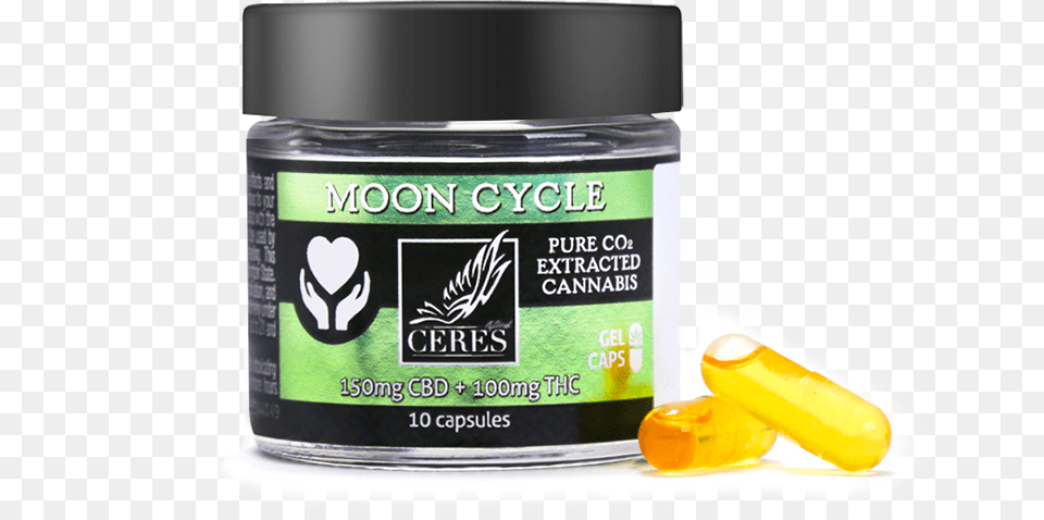 Moon Cycle Hash Oil Capsules, Bottle, Cosmetics, Perfume, Medication Free Png Download