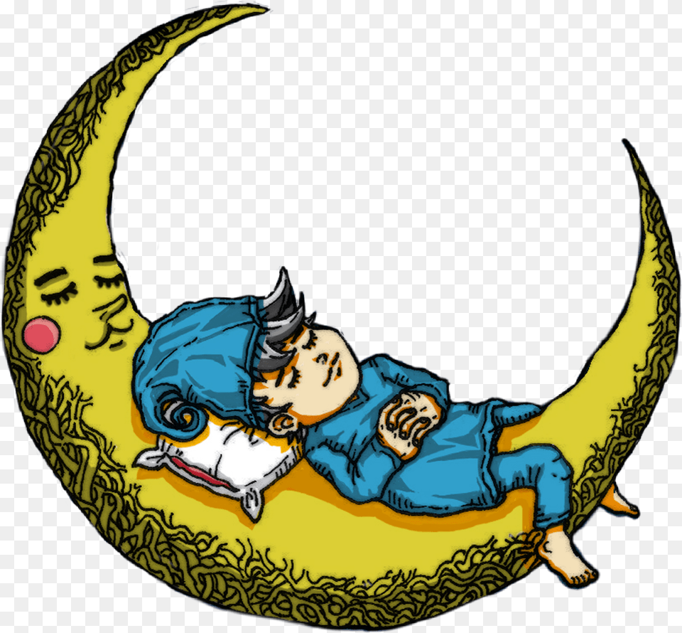 Moon Dormir, Baby, Person, Face, Head Free Transparent Png