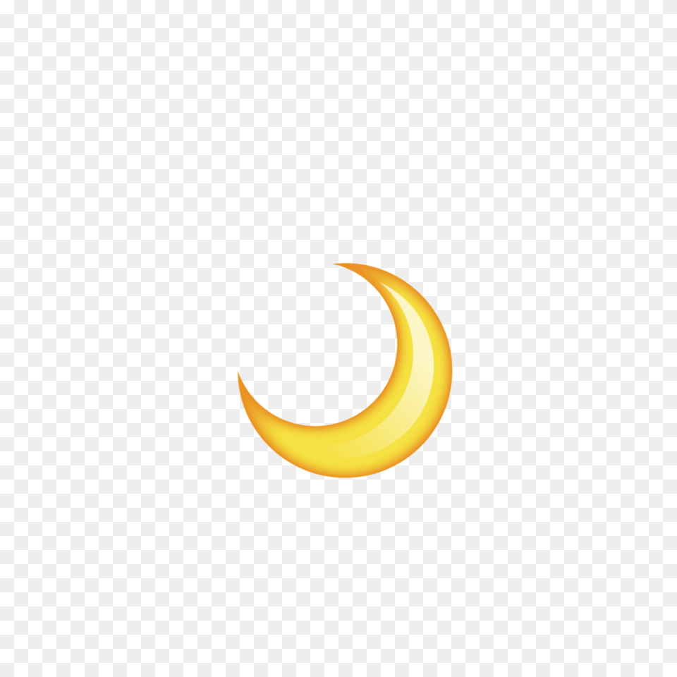 Moon Emoji Emojis Yellow Tumblr Photography Aesthetic, Nature, Night, Outdoors, Astronomy Png Image