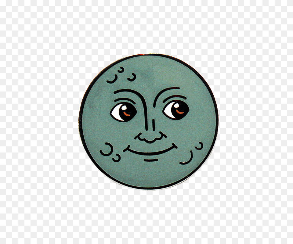 Moon Emoji Pin Shittty Stufff, Face, Head, Person Png Image