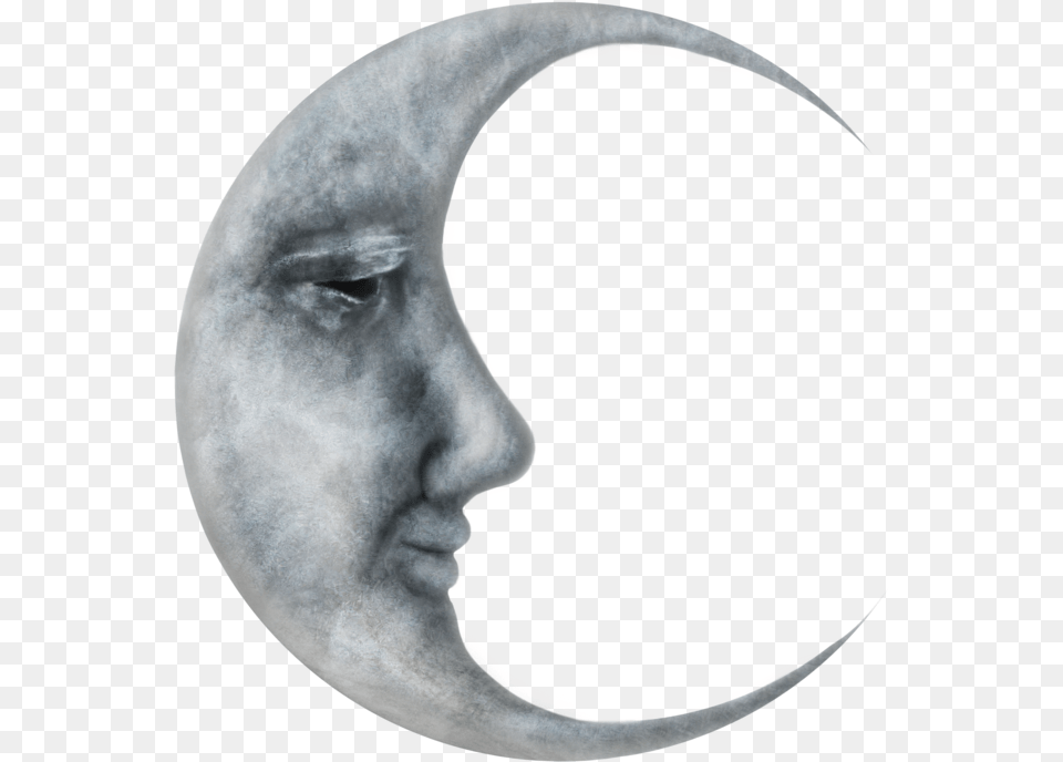 Moon File Moon With Face, Nature, Astronomy, Night, Outdoors Png Image