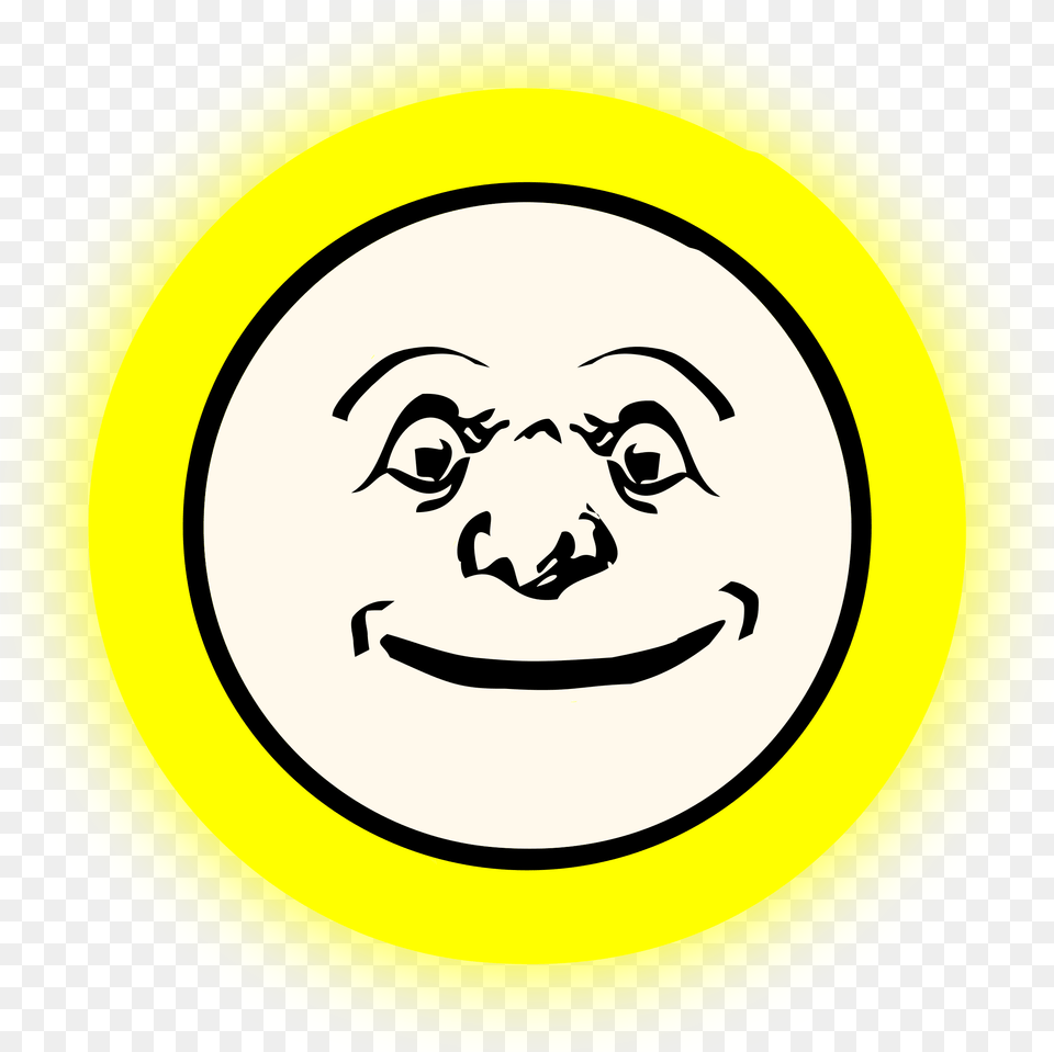 Moon Glowing Clip Arts Clip Art, Face, Head, Person, Symbol Png