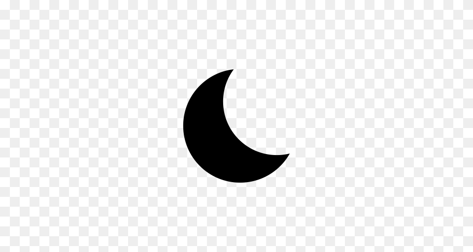 Moon Icon, Gray Free Transparent Png