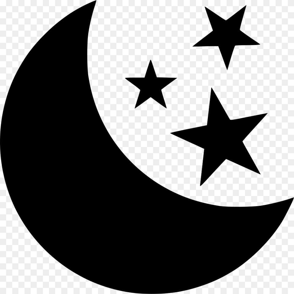 Moon Icon Moon Svg Moon And Star Svg, Star Symbol, Symbol, Animal, Fish Png Image