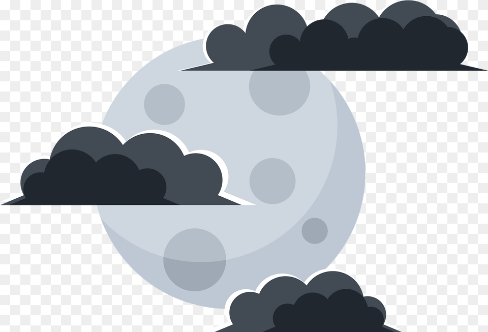 Moon In The Clouds Clipart Free Download Transparent Moon With Clouds Clipart, Astronomy, Nature, Night, Outdoors Png Image