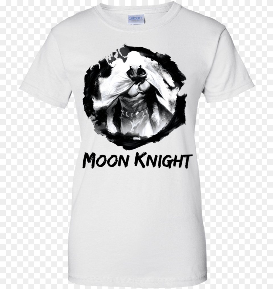 Moon Knight Paint Smudge Print Graphic Menwomen T Moon Knight Shirt, Clothing, T-shirt, Adult, Bride Free Png Download