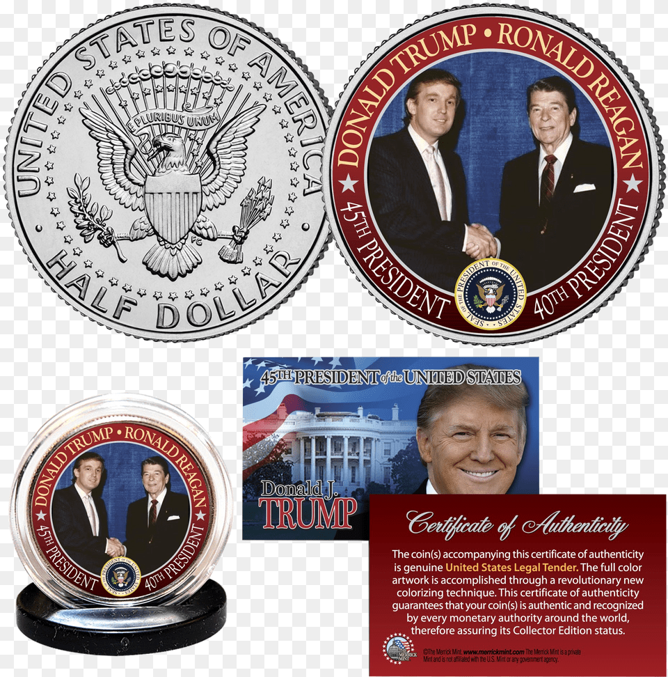 Moon Landing 50th Anniversary Coin, Person, Adult, Man, Male Free Transparent Png