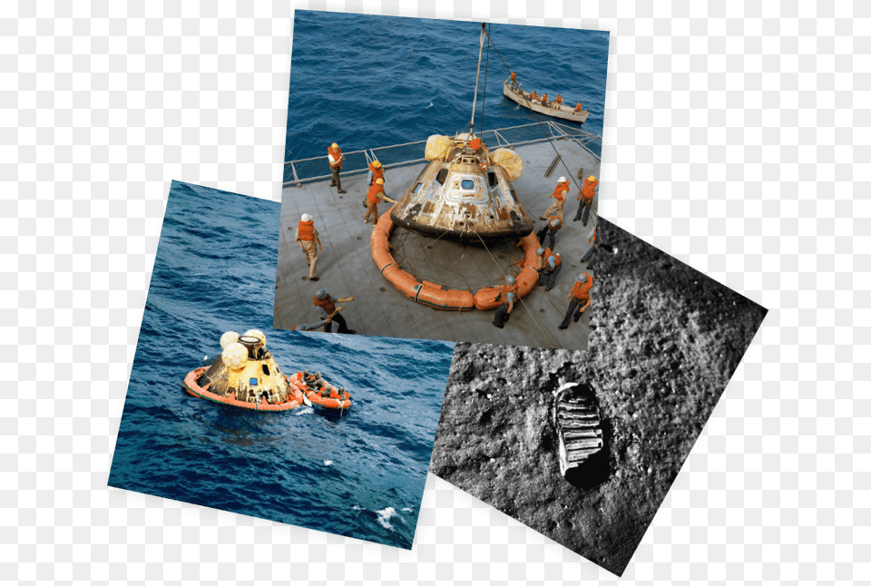 Moon Landing In The Ocean, Transportation, Vehicle, Watercraft, Boat Free Transparent Png