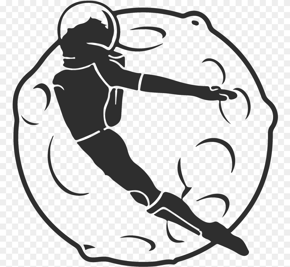 Moon Man Design, Stencil, Person Png