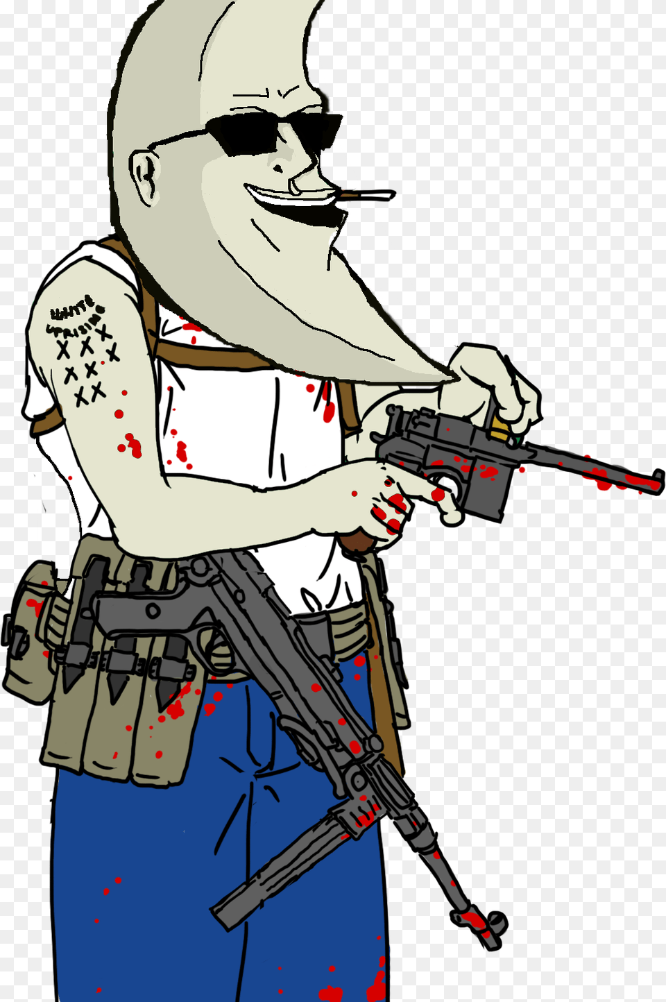 Moon Man With Gun, Adult, Person, Male, Rifle Png