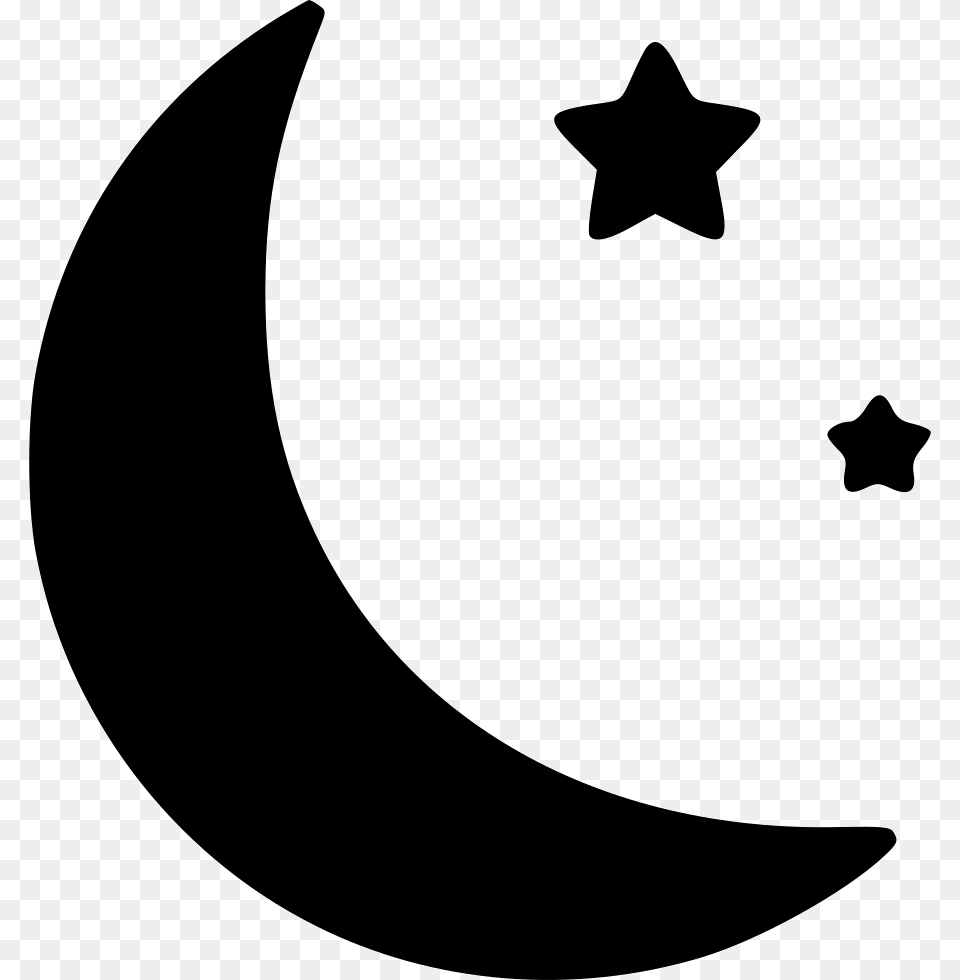 Moon Moon And Stars Simple, Symbol, Star Symbol, Outdoors, Night Png