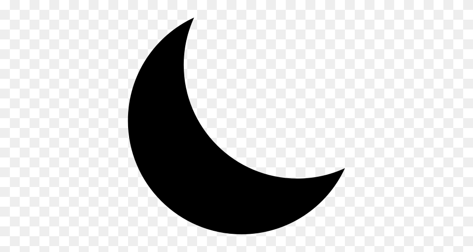 Moon Moon Night Icon With And Vector Format For, Gray Free Png