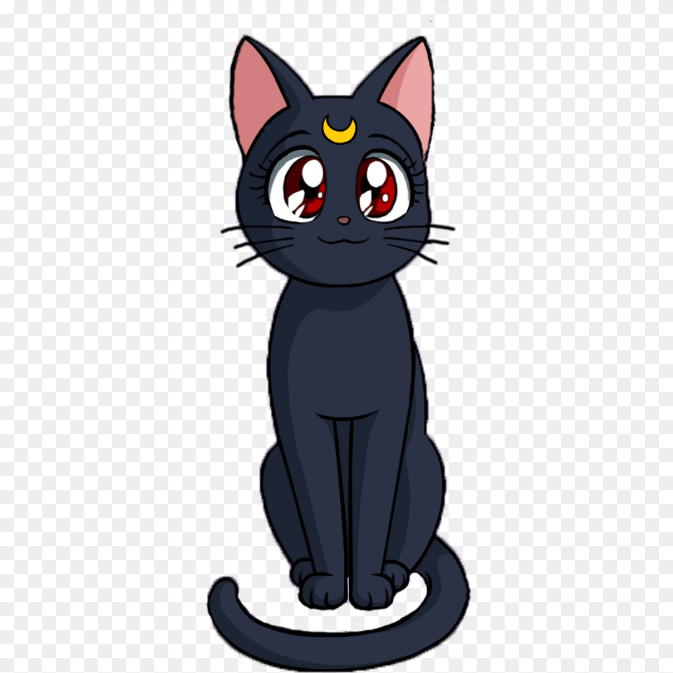 Moon Myedit Luna Sailor Moon, Animal, Cat, Mammal, Pet Png Image