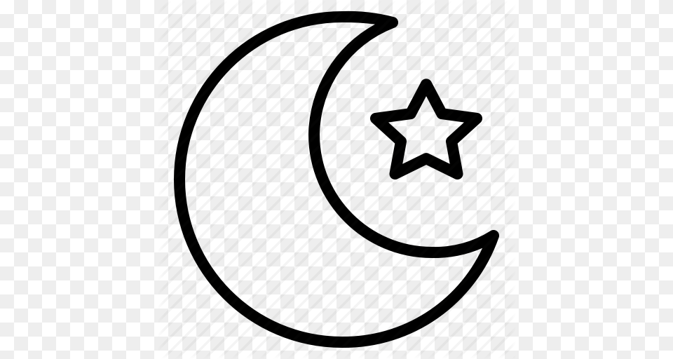 Moon Night Sky Star Icon, Star Symbol, Symbol, Nature, Outdoors Free Transparent Png