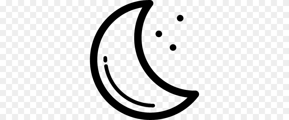 Moon Outline Clip Art All About Clipart, Gray Png Image