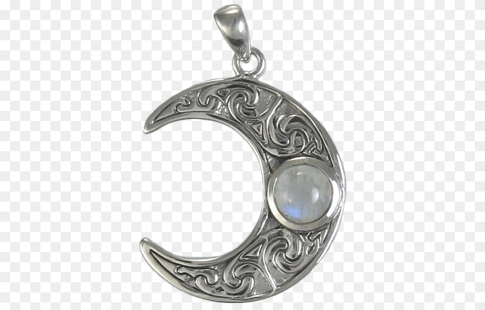 Moon Pendant With Moonstone, Accessories, Jewelry, Locket Free Png Download