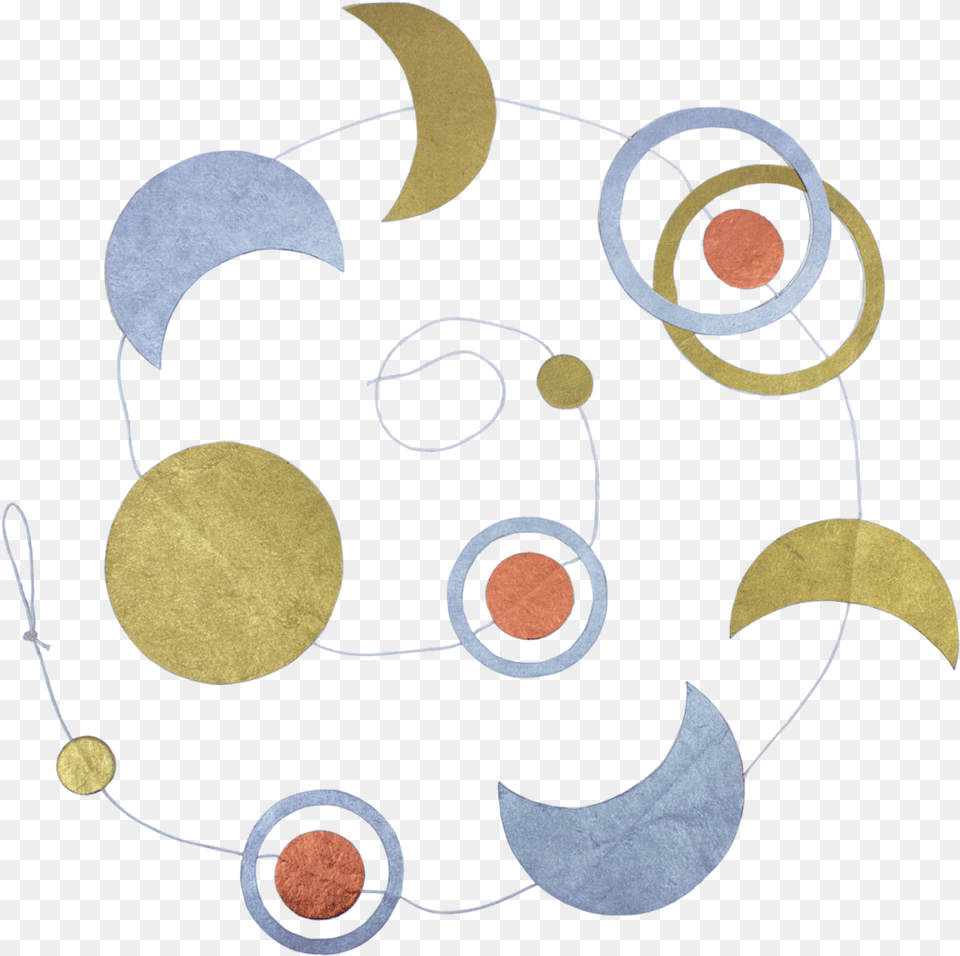 Moon Phase Garland Circle, Nature, Outdoors, Night, Astronomy Free Transparent Png