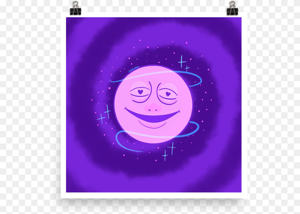 Moon Print Smiley, Purple, Art, Light, Graphics Free Transparent Png