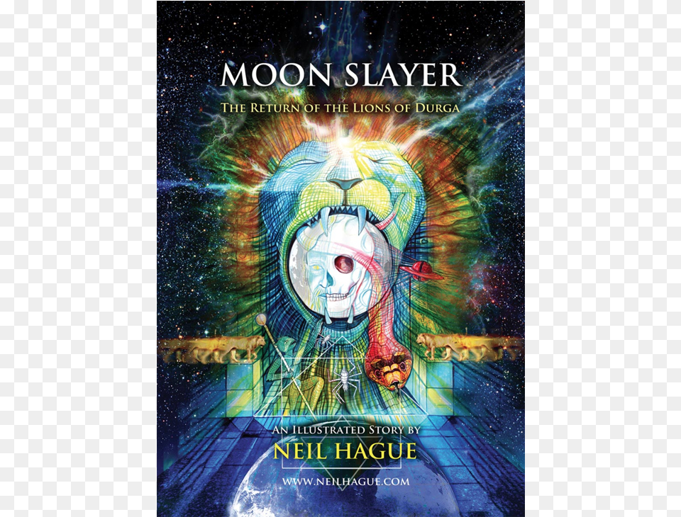Moon Slayer By Neil Hague Poster, Advertisement, Book, Publication, Person Png