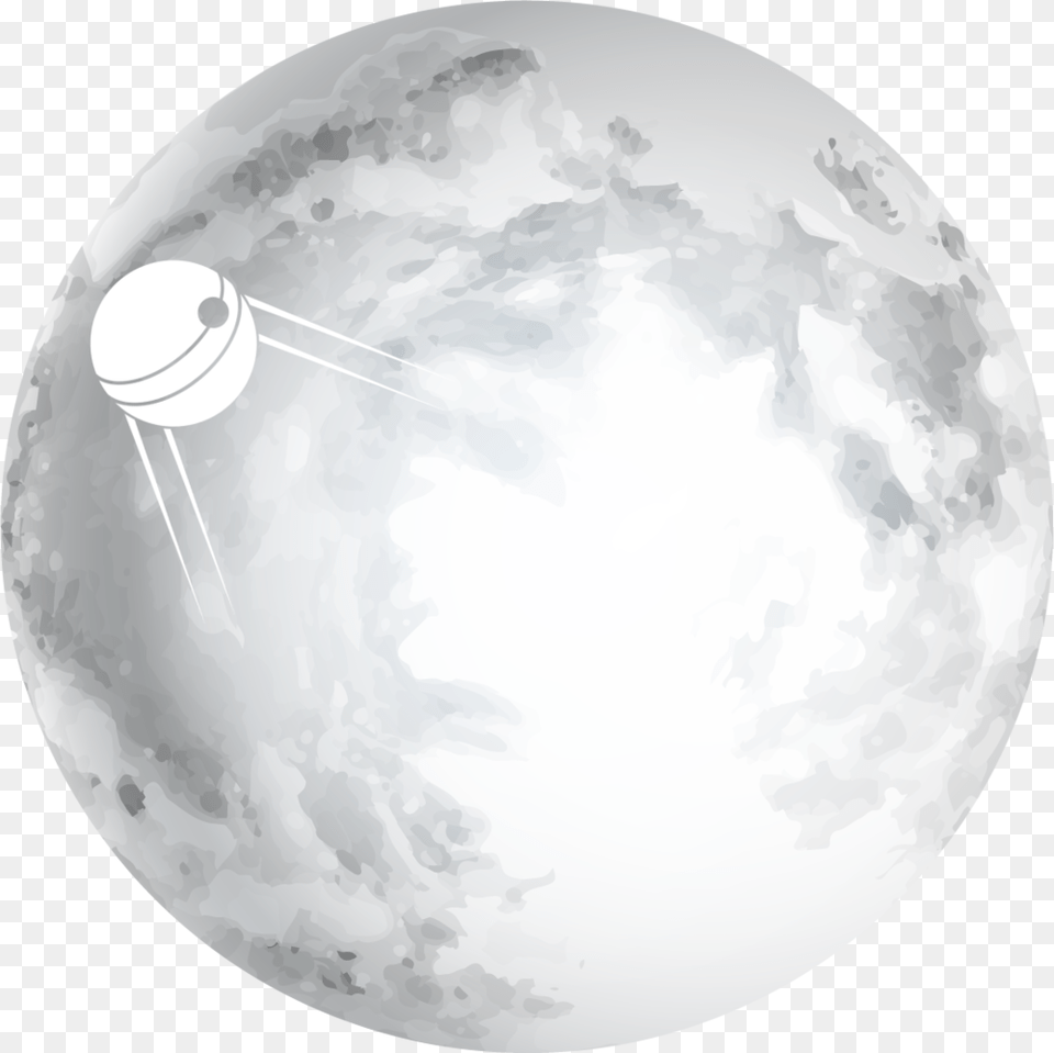 Moon Sputnik, Nature, Night, Outdoors, Astronomy Free Transparent Png