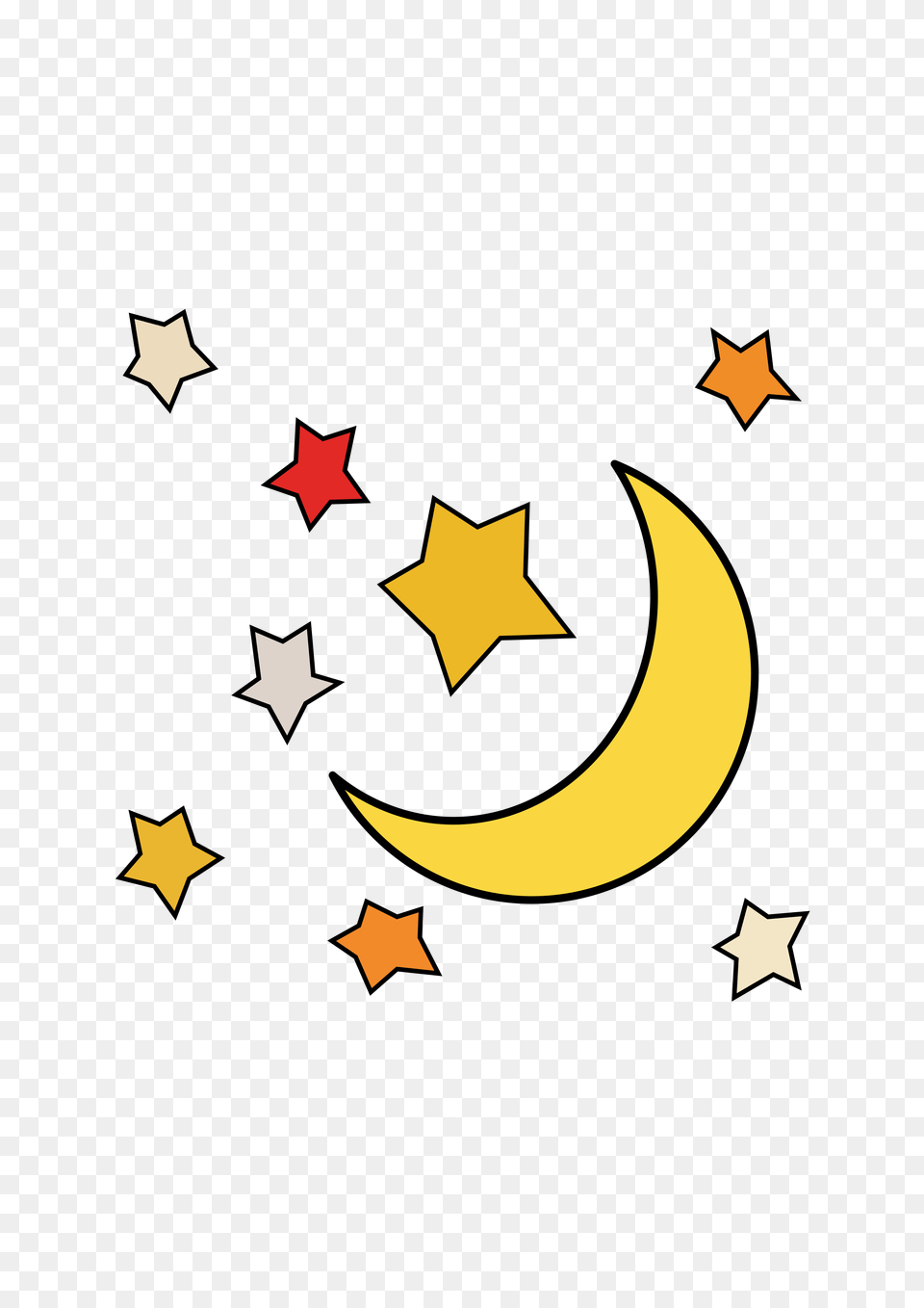 Moon Stars Clipart Clip Art Images, Symbol, Star Symbol, Nature, Night Png Image