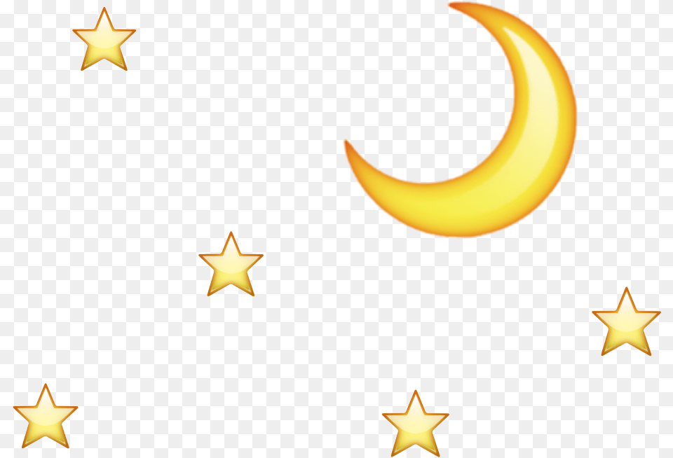 Moon Stars Night Sky Night Sky Sticker Moon Crescent, Nature, Outdoors, Star Symbol, Symbol Png